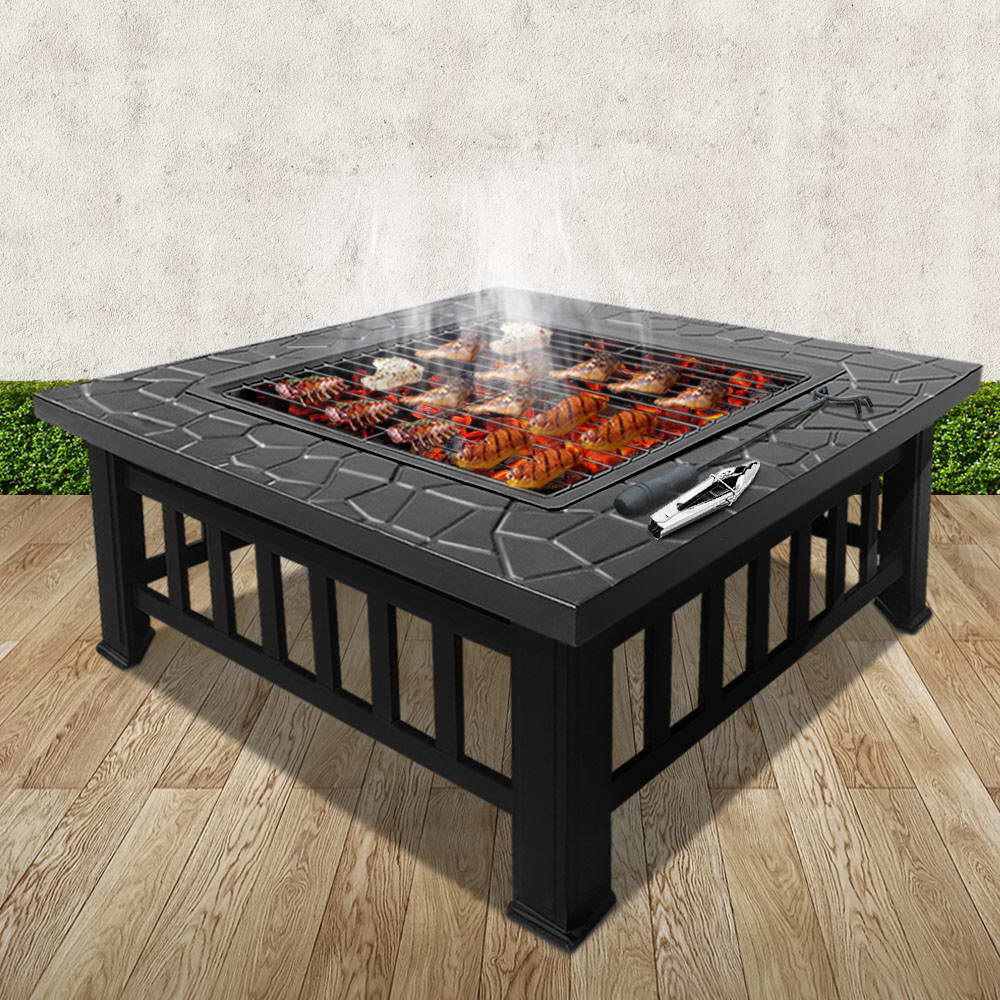 Fire Pit BBQ Table Grill Outdoor