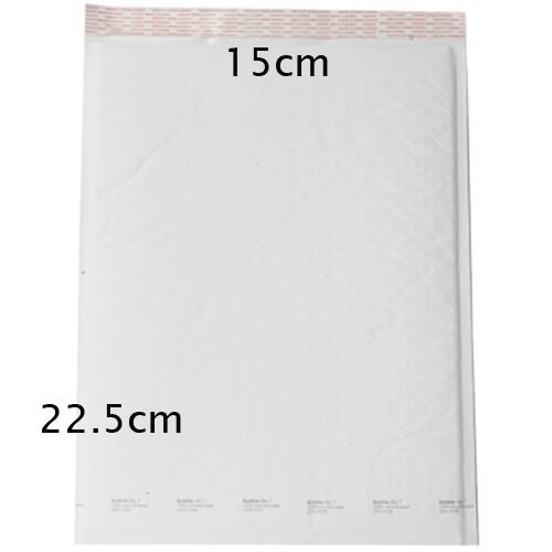 10 Piece Pack - 22.5cm x 15cm White Bubble Padded Envelope Bag Post Courier Shipping SMALL Self Seal