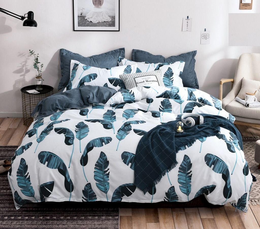 Leaves King Size Duvet Doona Quilt Cover Set