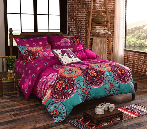 Mandala Queen Size Duvet Doona Quilt Cover Set